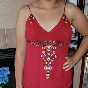 🌷!!Cute red tank top!!🌻